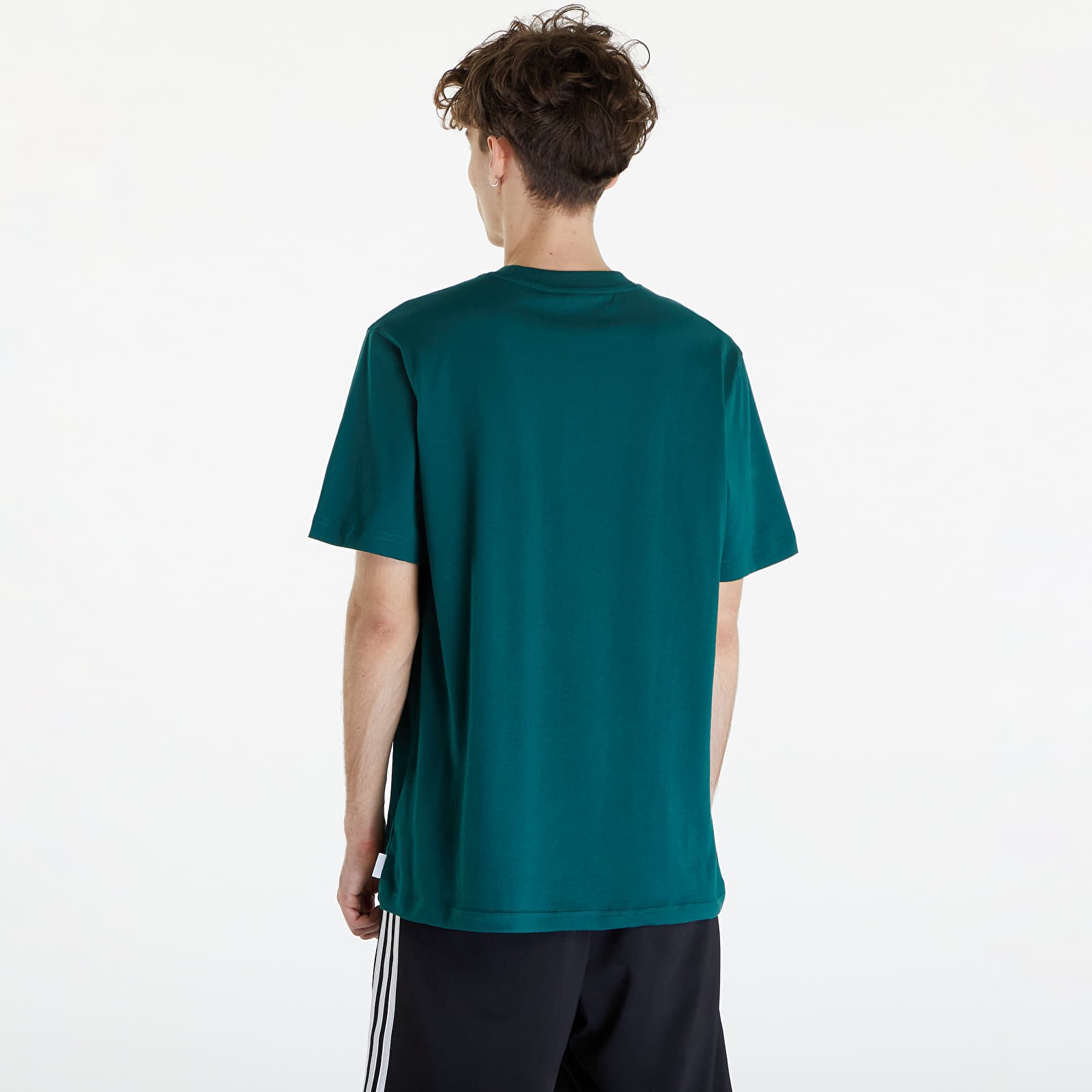 Trička adidas Flames Logo Tee Collegiate Green