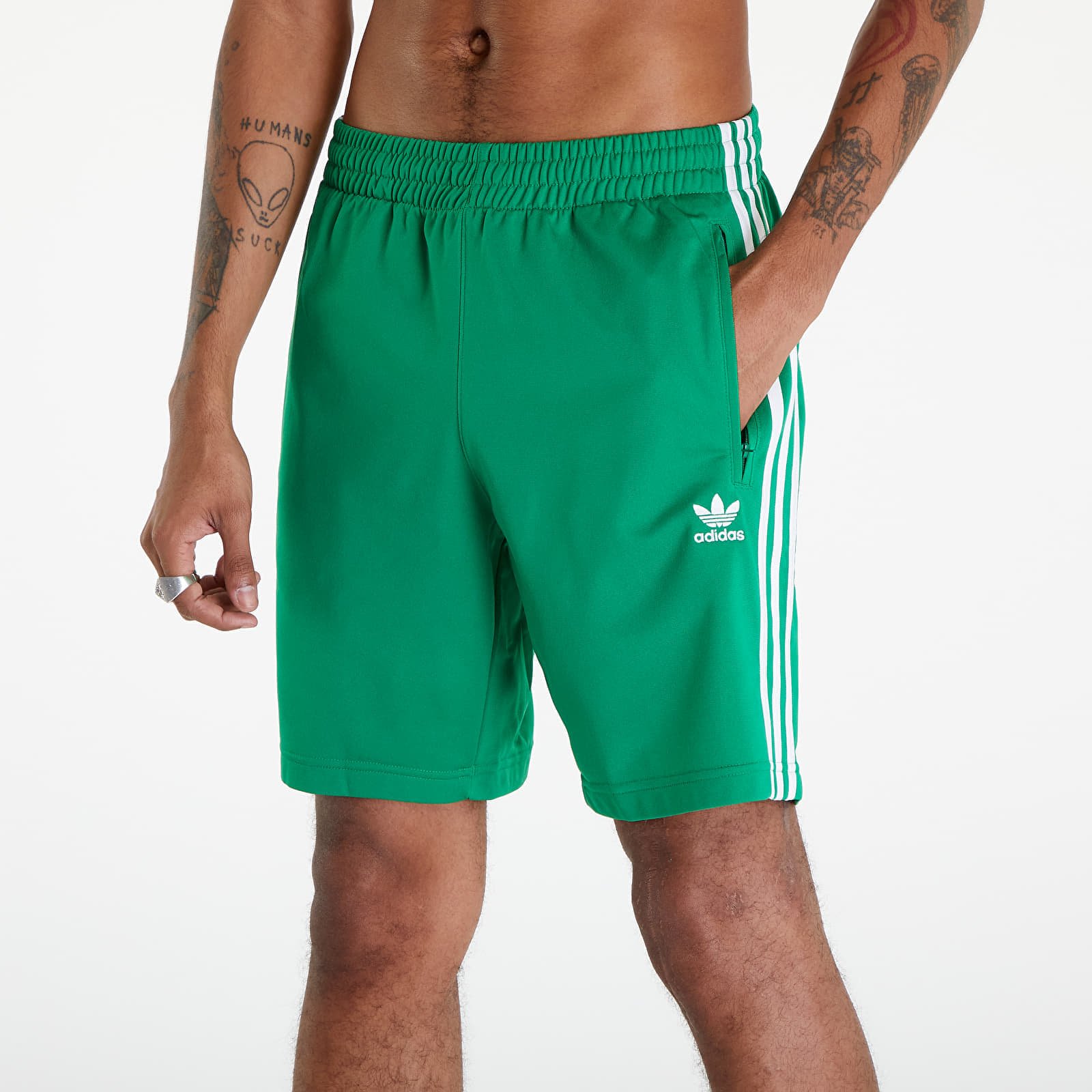 Pantaloni scurți adidas Adicolor Firebird Shorts Green/ White - 1 | YEO