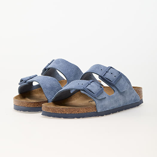 Men s sneakers and shoes Birkenstock Arizona Suede Leather Elemental Blue Queens