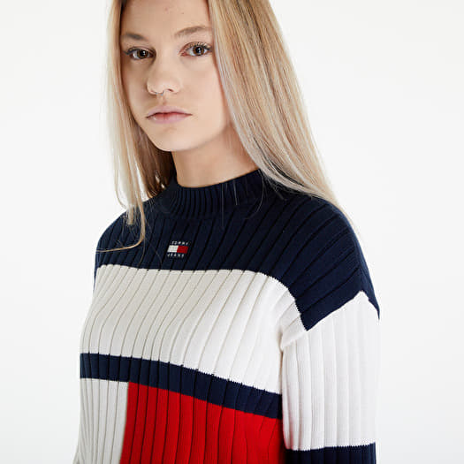 Tommy jeans colorblock sweater sale