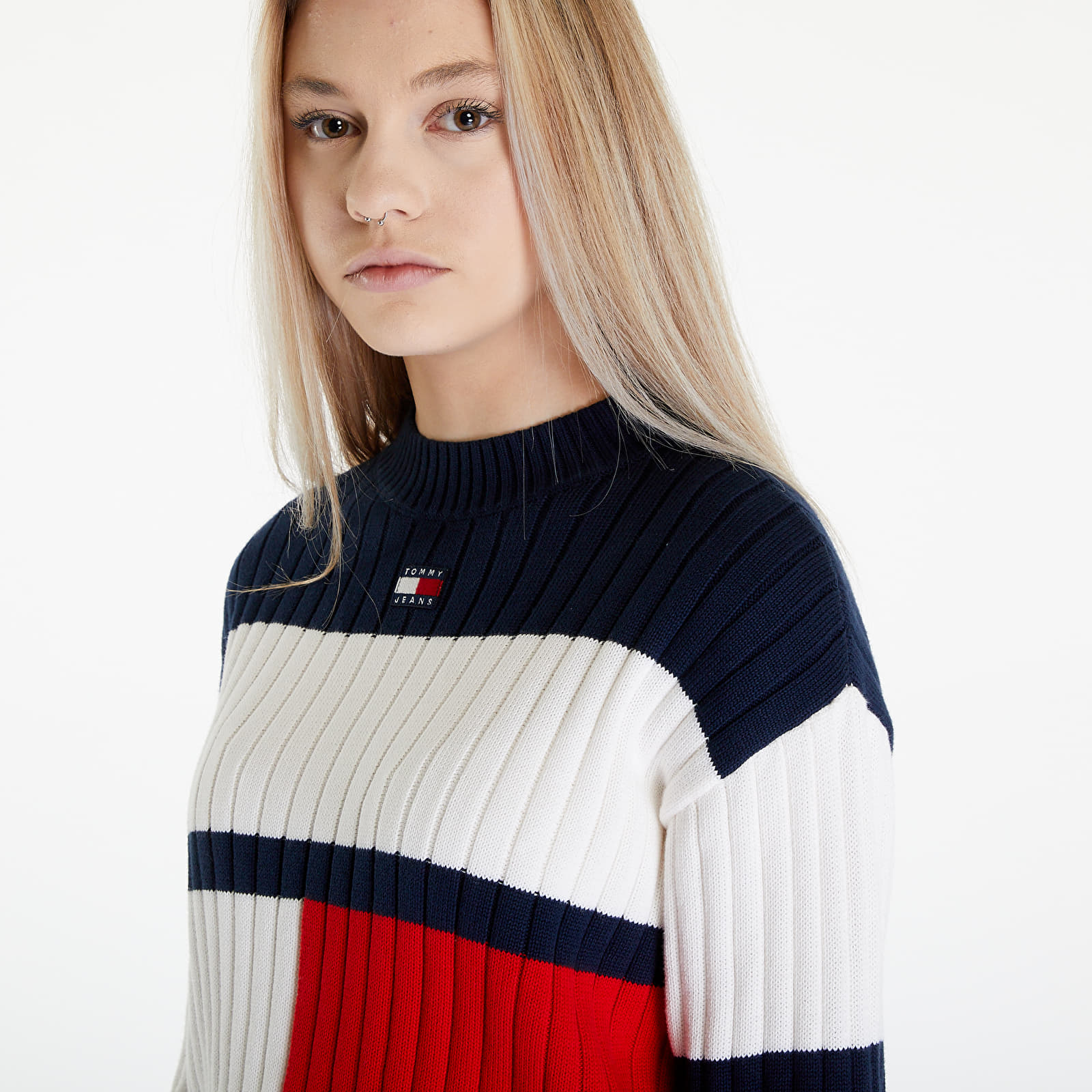 Tommy jeans colour block jumper top