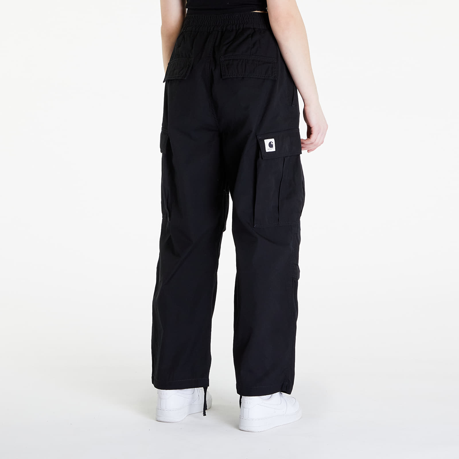 Kavbojke in hlače Carhartt WIP W' Jet Cargo Pants Black Rinsed