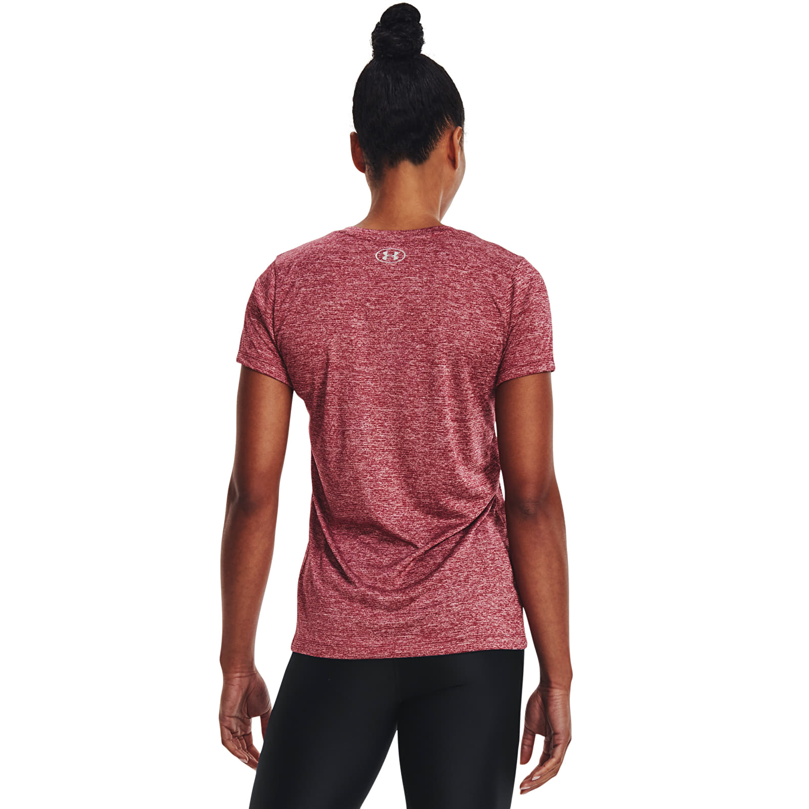 Trička Under Armour Tech Ssv - Twist Black Rose