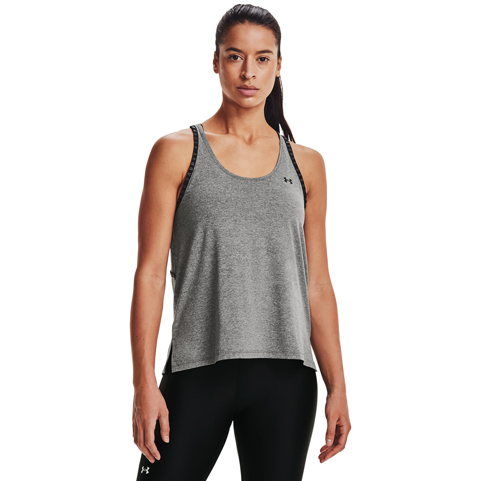 Tank tops Under Armour Knockout Mesh Back Tank Jet Gray Light Heather