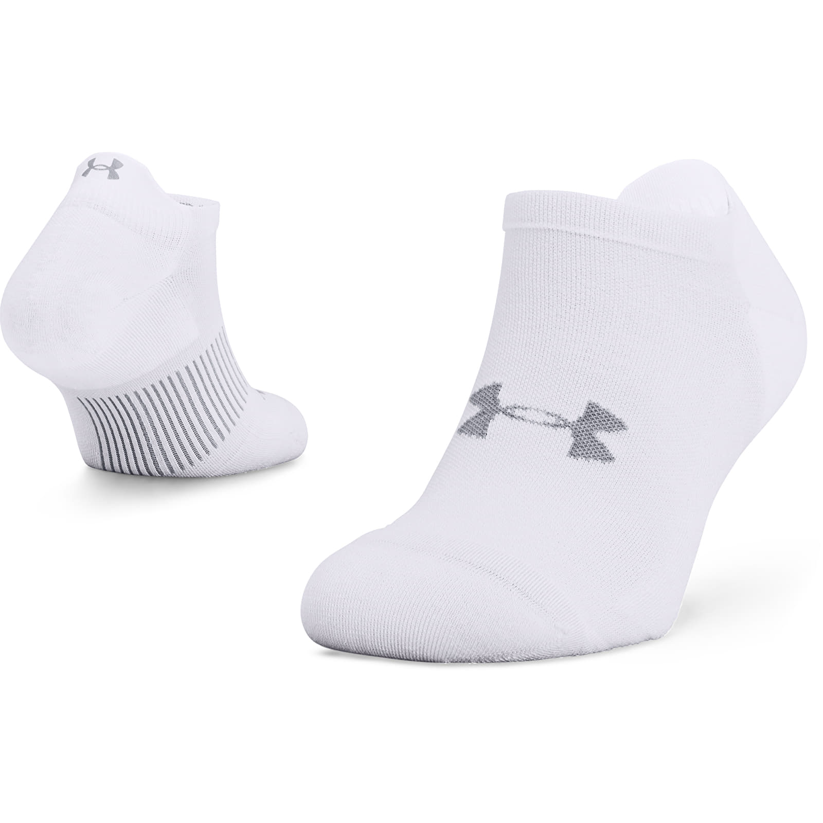 Čarape Under Armour Armourdry Run No Show White