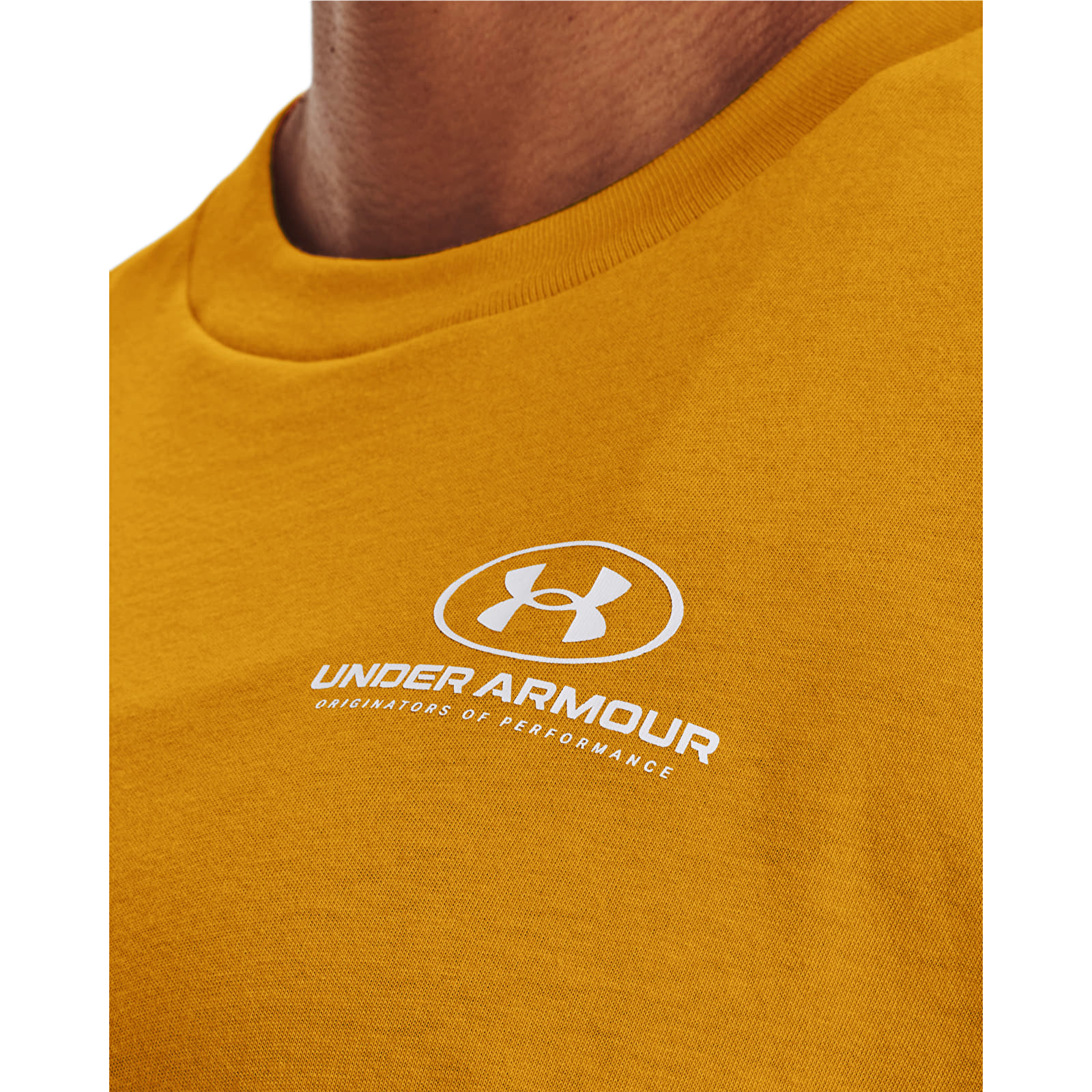 Under armour gold shirt top