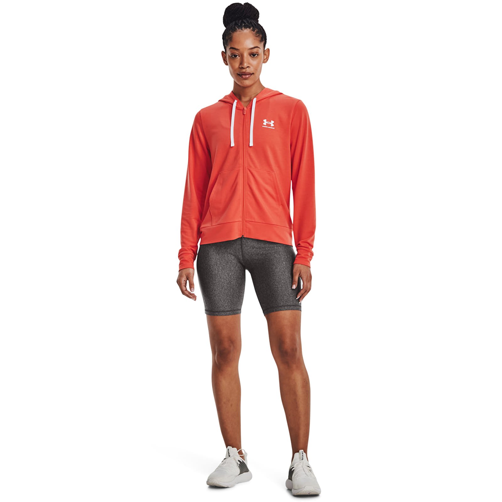 Sudaderas Under Armour Rival Terry Fz Hoodie Vermillion