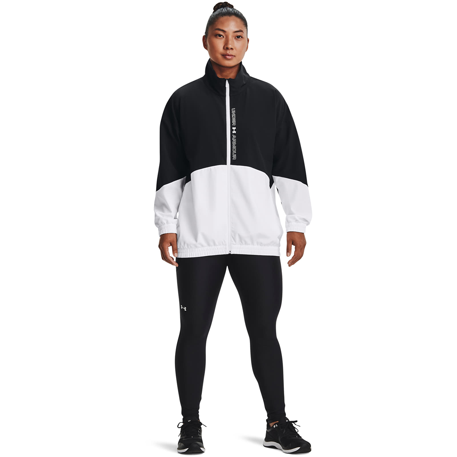 Jackets Under Armour Woven Fz Oversized Jacket Black