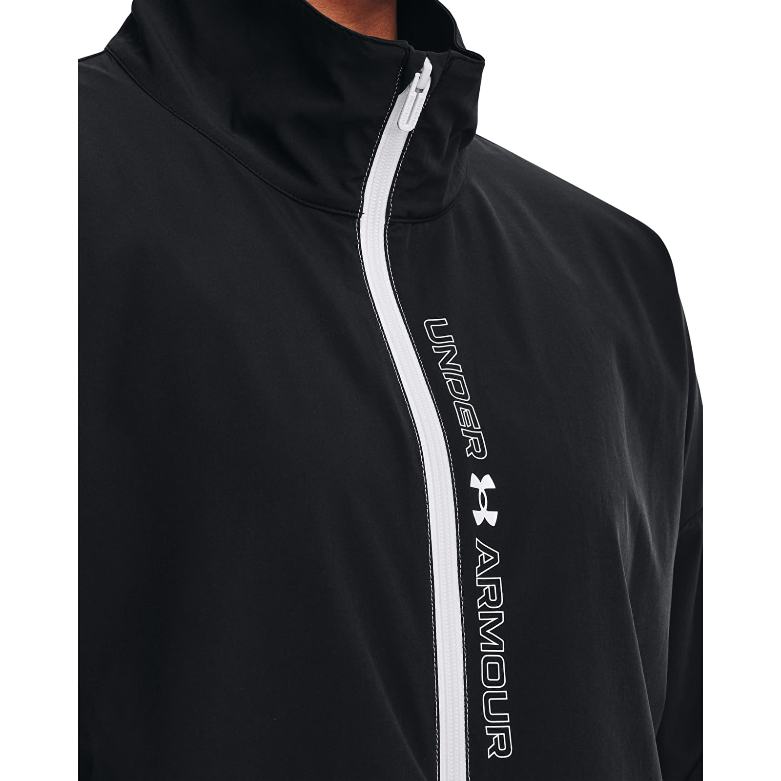 Jackets Under Armour Woven Fz Oversized Jacket Black