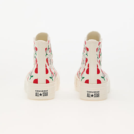 Women s sneakers and shoes Converse Chuck Taylor All Star Lift Platform Cherries Egret Red Green Queens