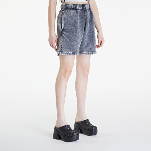 Korte broek Guess Originals Acid Fleece UNISEX Short Washed Out Black Mul