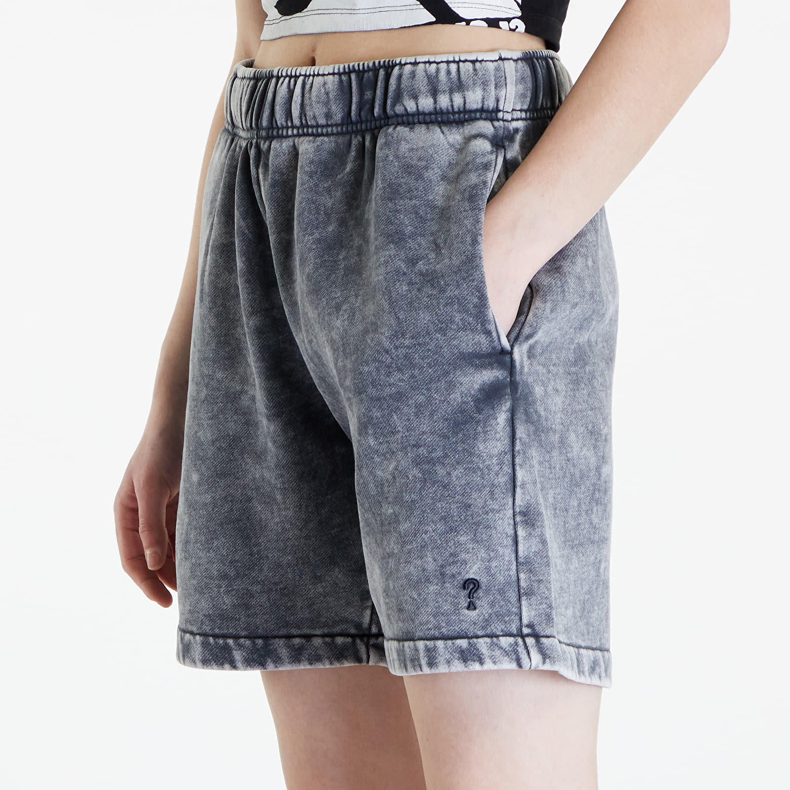 Shorts Guess Originals Acid Fleece UNISEX Short Washed Out Black Mul