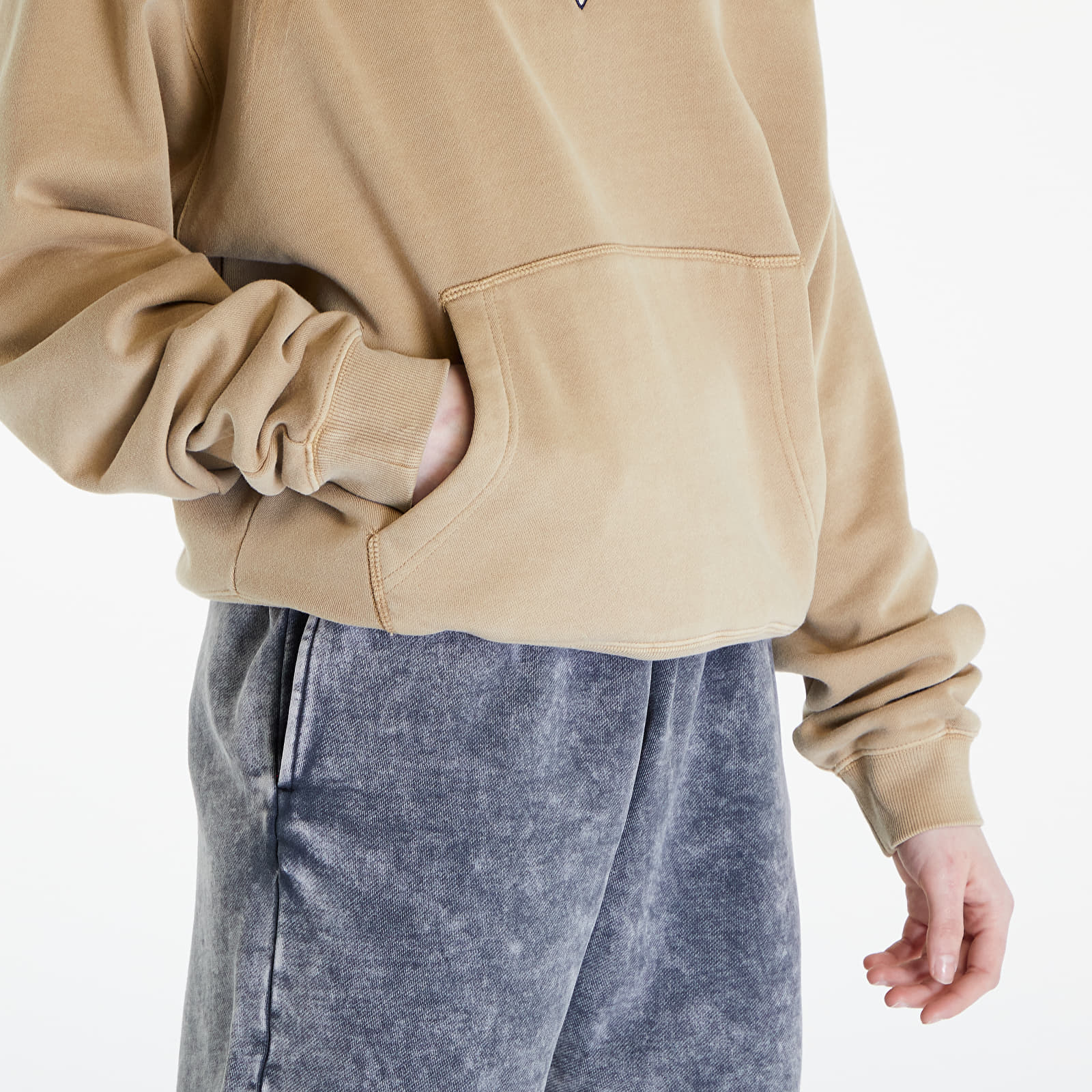Sweatshirts Guess Originals Baker Logo UNISEX Hoodie Tavertine Sand Multi