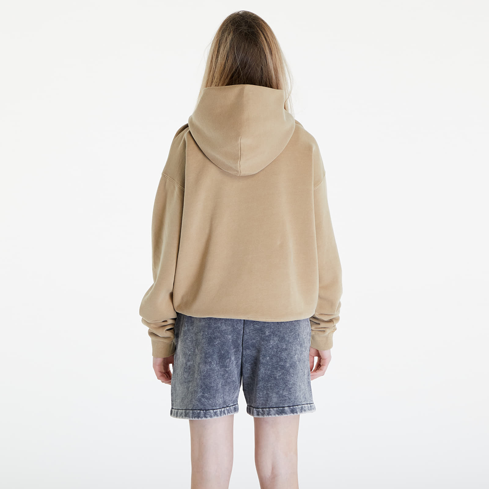 Sweatshirts Guess Originals Baker Logo UNISEX Hoodie Tavertine Sand Multi