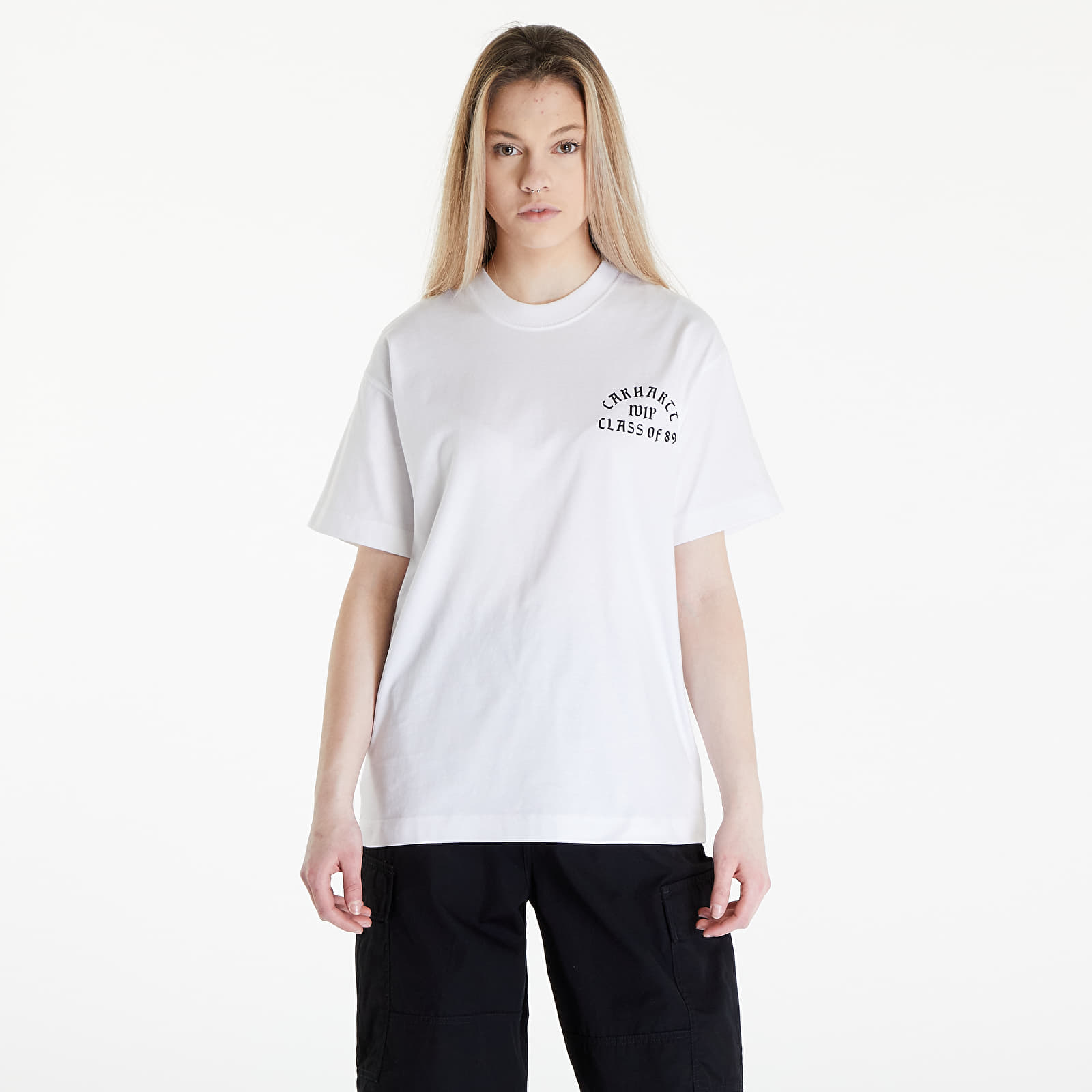 T-shirts Carhartt WIP Class of 89 Short Sleeve Tee UNISEX White/ Black