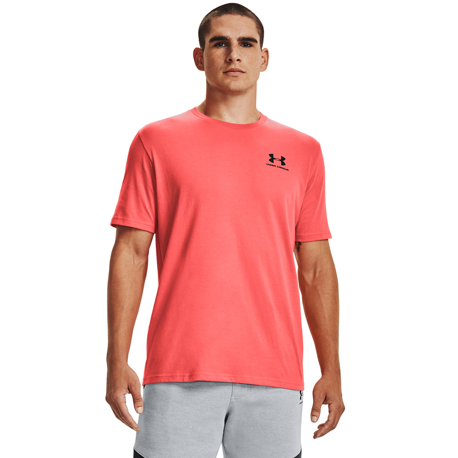 T-shirts Under Armour M Sportstyle Lc Ss Venom Red