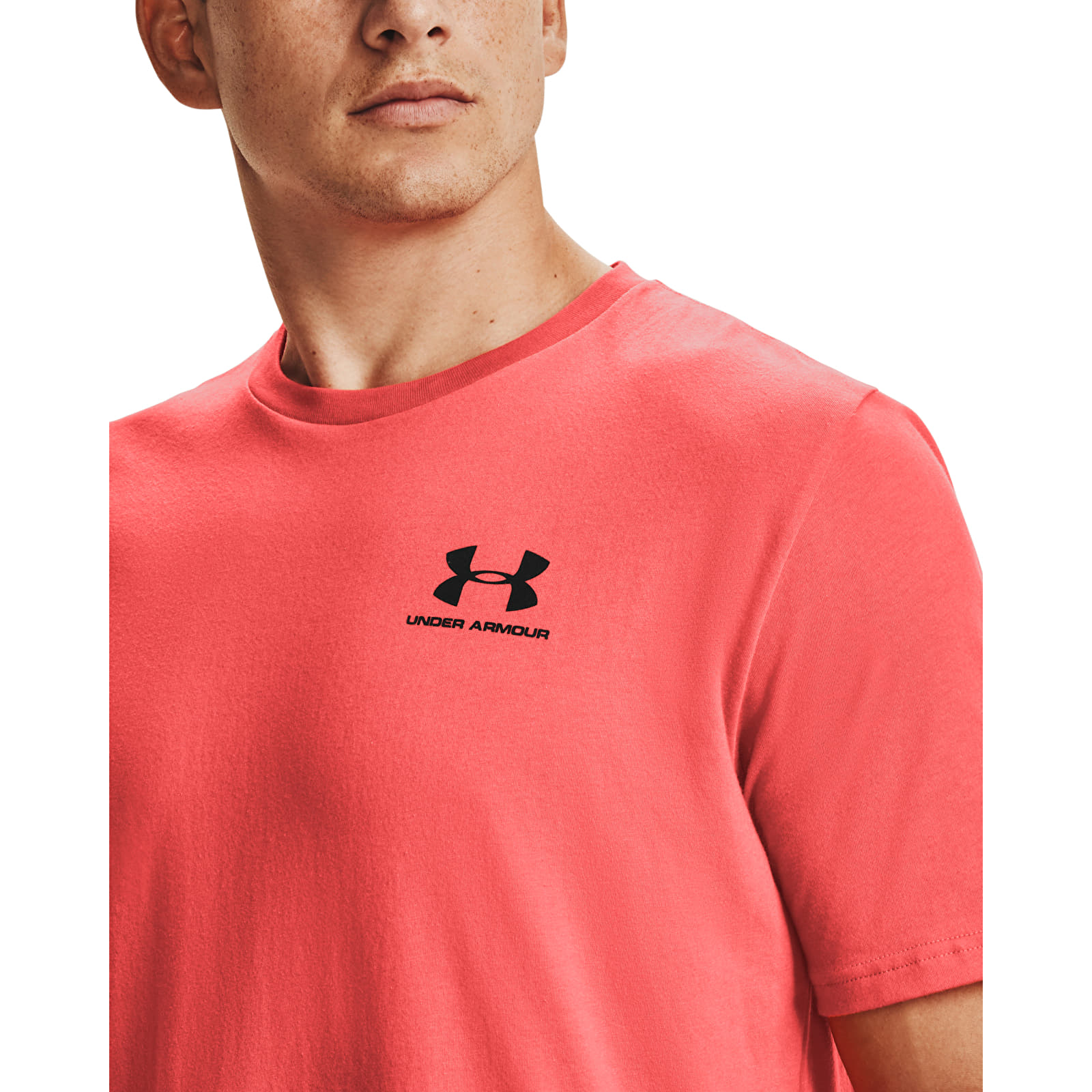 T-shirts Under Armour M Sportstyle Lc Ss Venom Red
