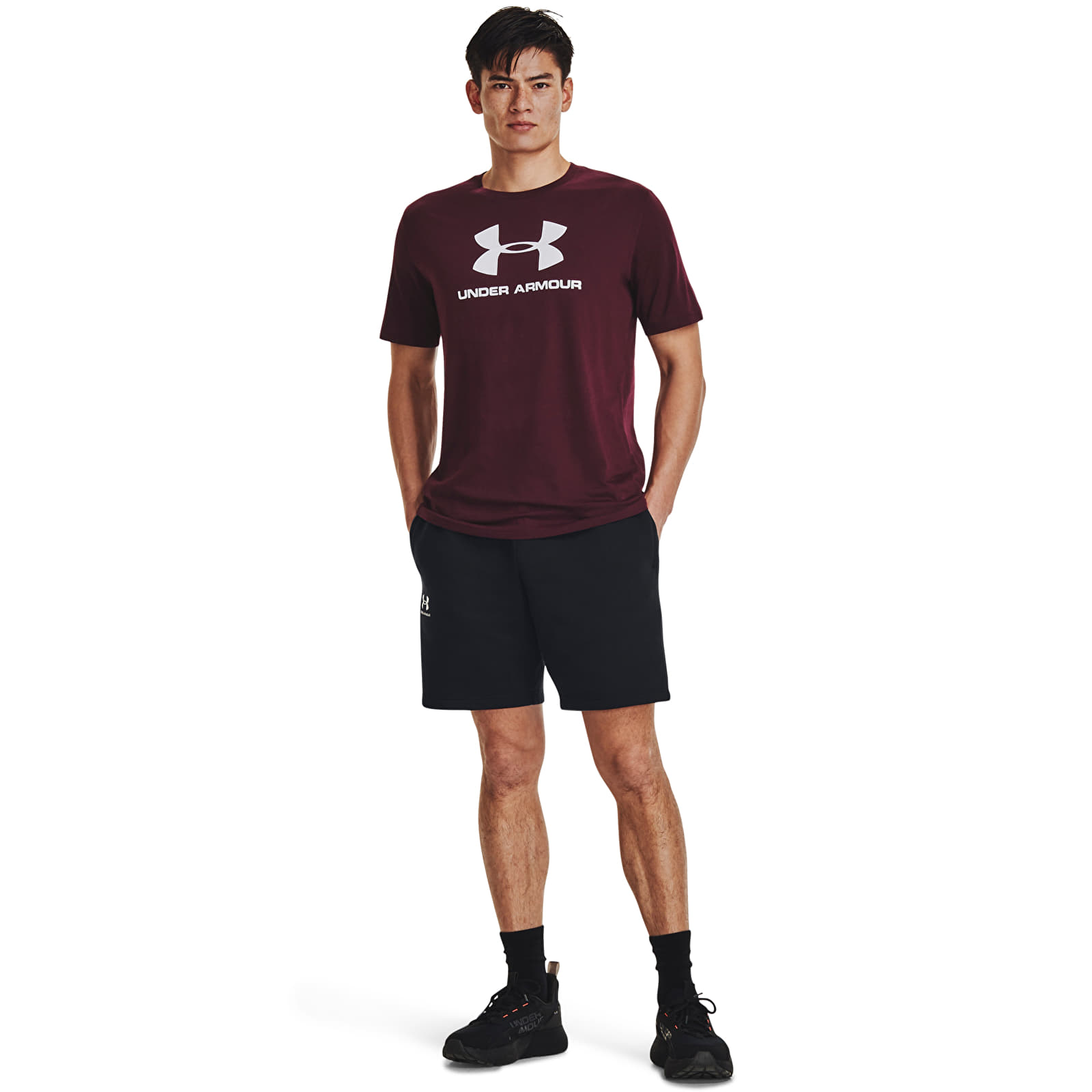 T-shirts Under Armour M Sportstyle Logo Ss Dark Maroon