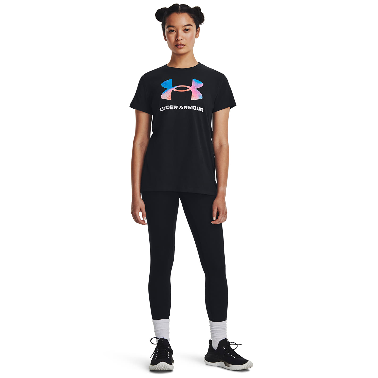 T-shirts Under Armour W Sportstyle Logo Ss Black