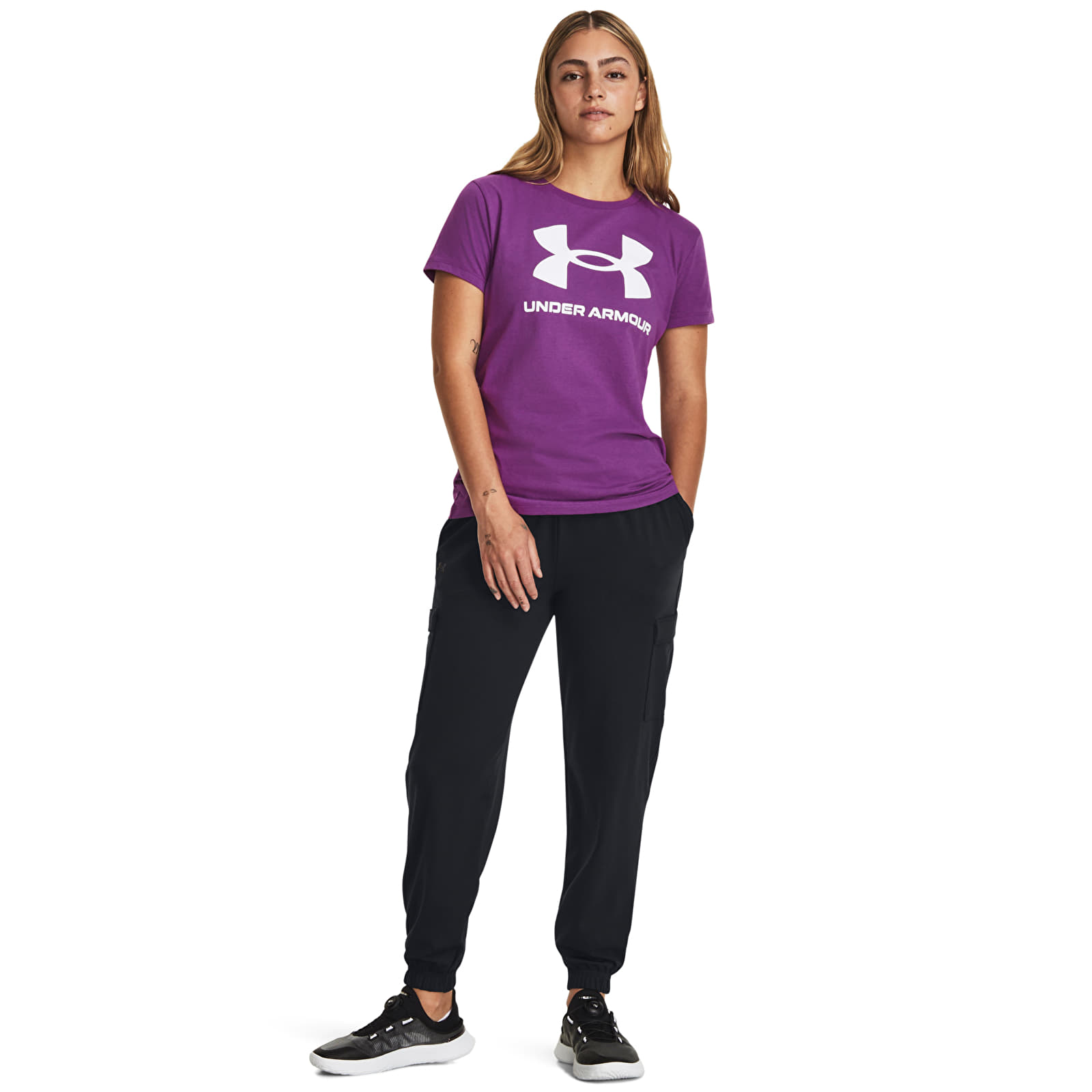 T-shirts Under Armour W Sportstyle Logo Ss Cassis