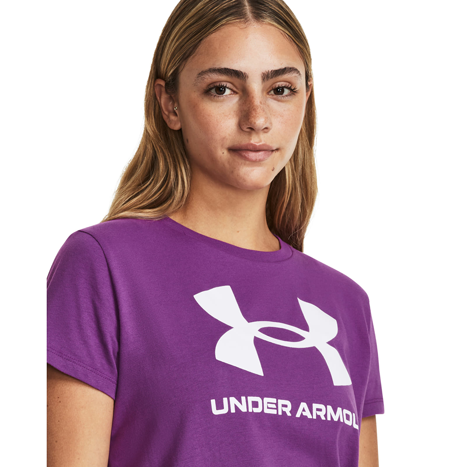 T-shirts Under Armour W Sportstyle Logo Ss Cassis
