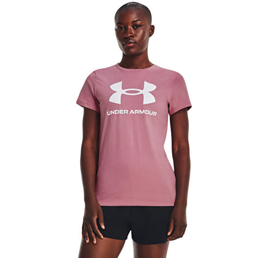 T shirts Under Armour W Sportstyle Logo Ss Pink Elixir Queens