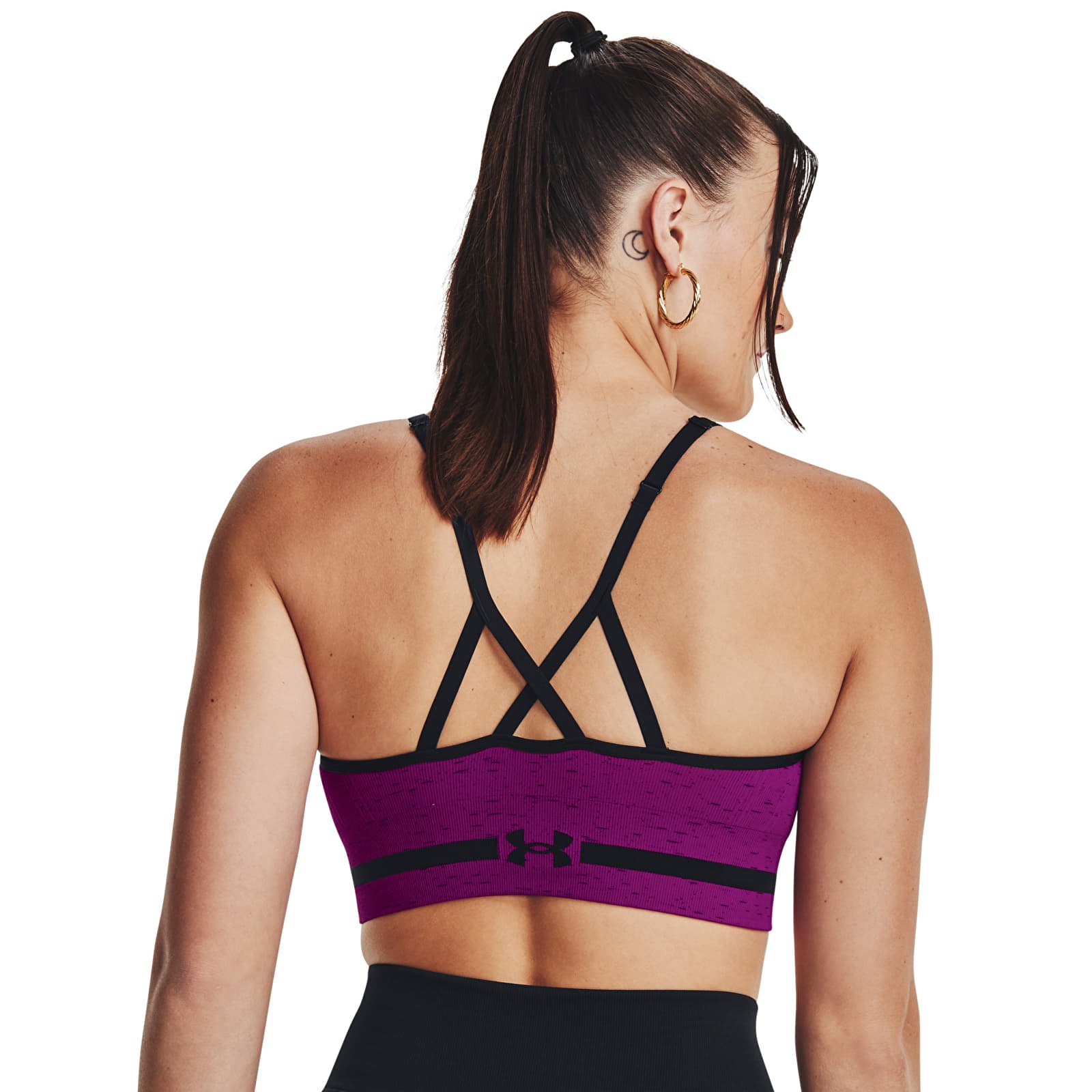 Rinnahoidjad Under Armour Seamless Low Long Htr Bra Mystic Magenta