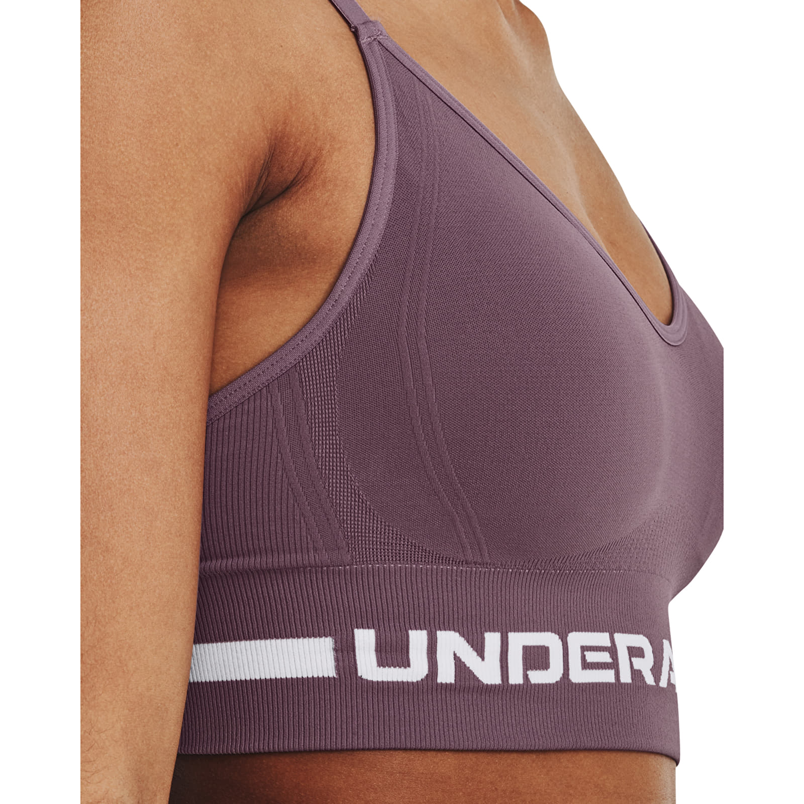 UNDER ARMOUR Seamless Low Long Bra - Green