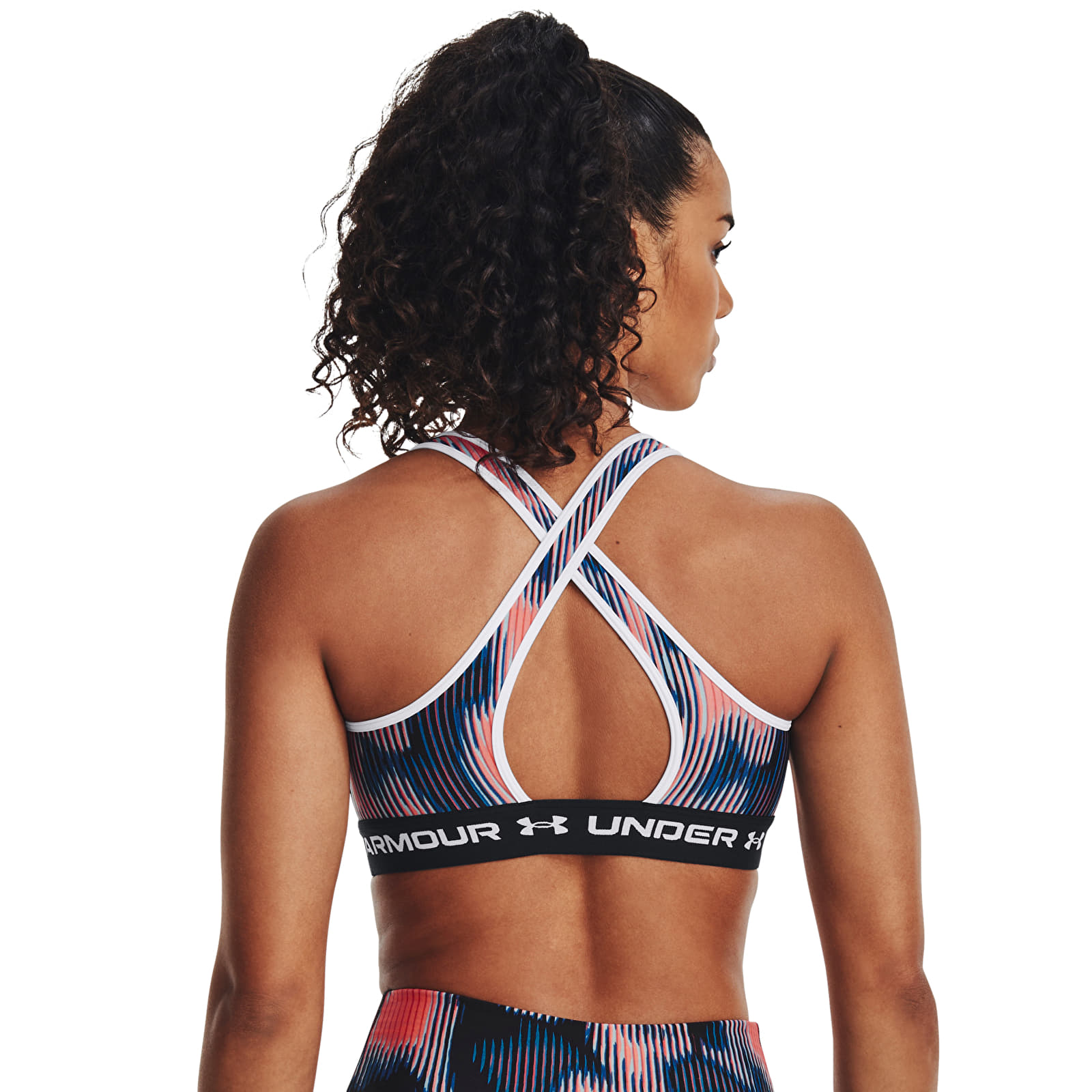 Rinnahoidjad Under Armour Crossback Mid Print Bubble Peach