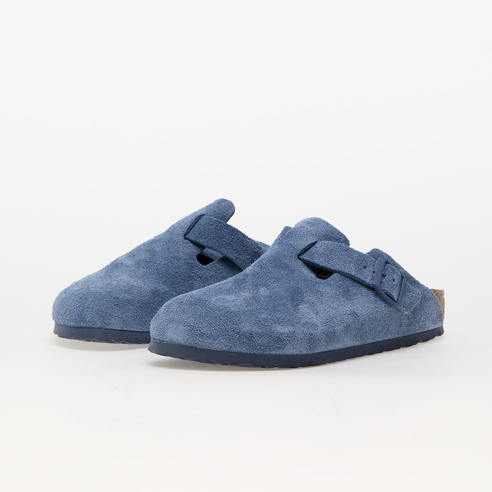 Dámské tenisky a boty Birkenstock Boston Birko-Floor Soft Suede Leather Elemental Blue