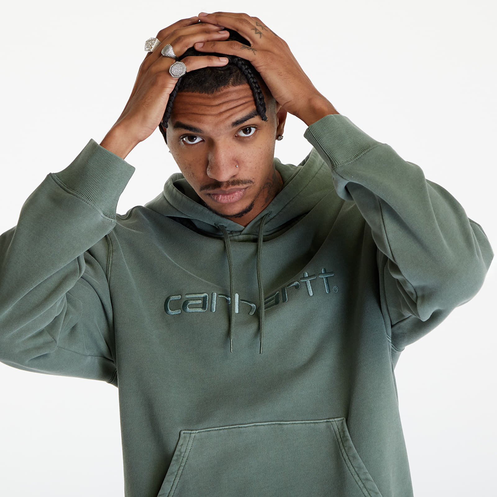 Sweatshirts Carhartt WIP Duster Hoodie UNISEX Park Garment Dyed