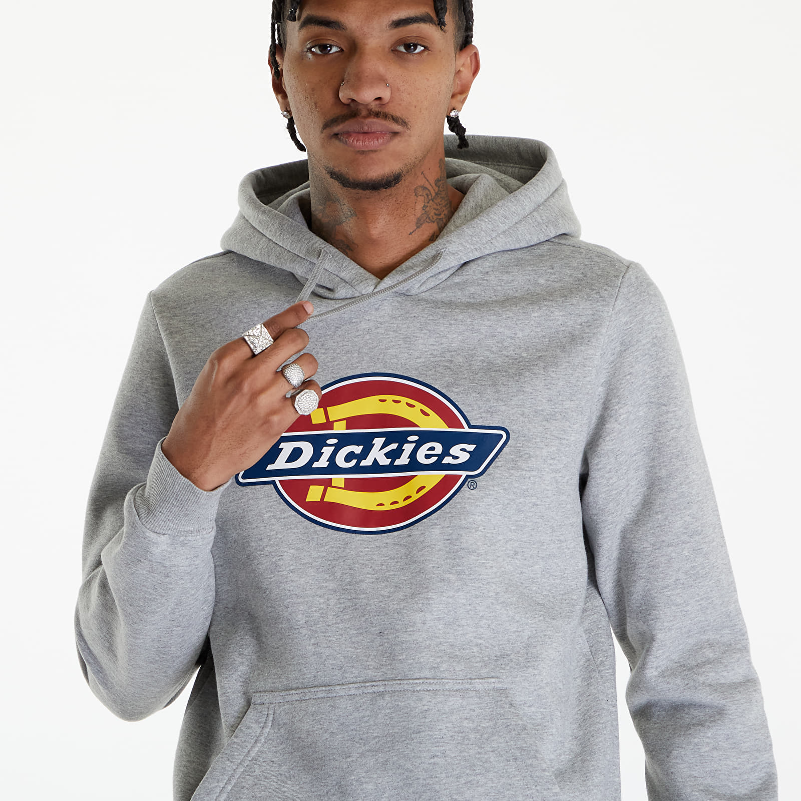 Sweatshirts Dickies Icon Logo Hoodie Grey Melange