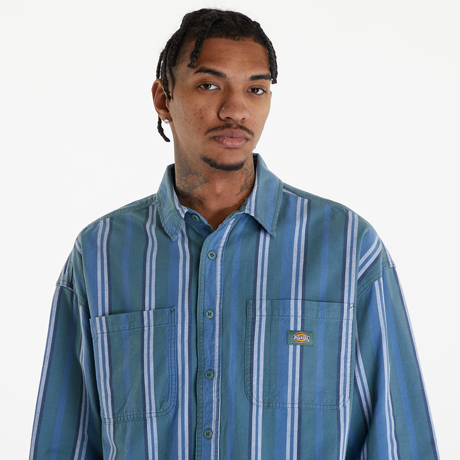 Camisas Dickies Glade Spring Long Sleeve Shirt Coronet Blue