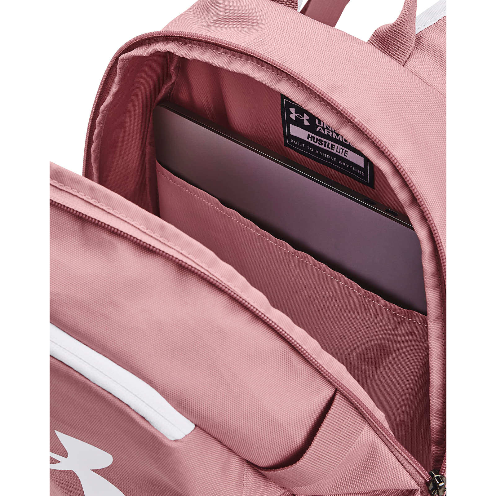 Rucksacke Under Armour Hustle Lite Backpack Pink Elixir Queens