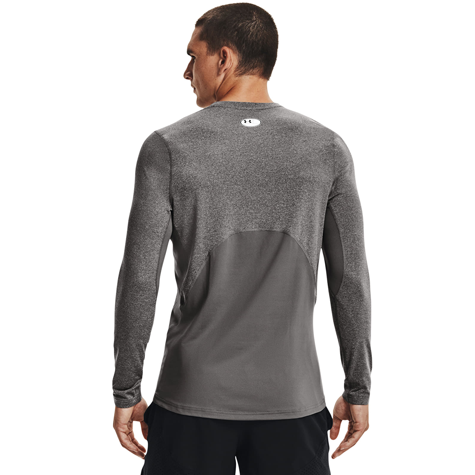 T-särgid Under Armour Cg Armour Fitted Crew Charcoal Light Heather