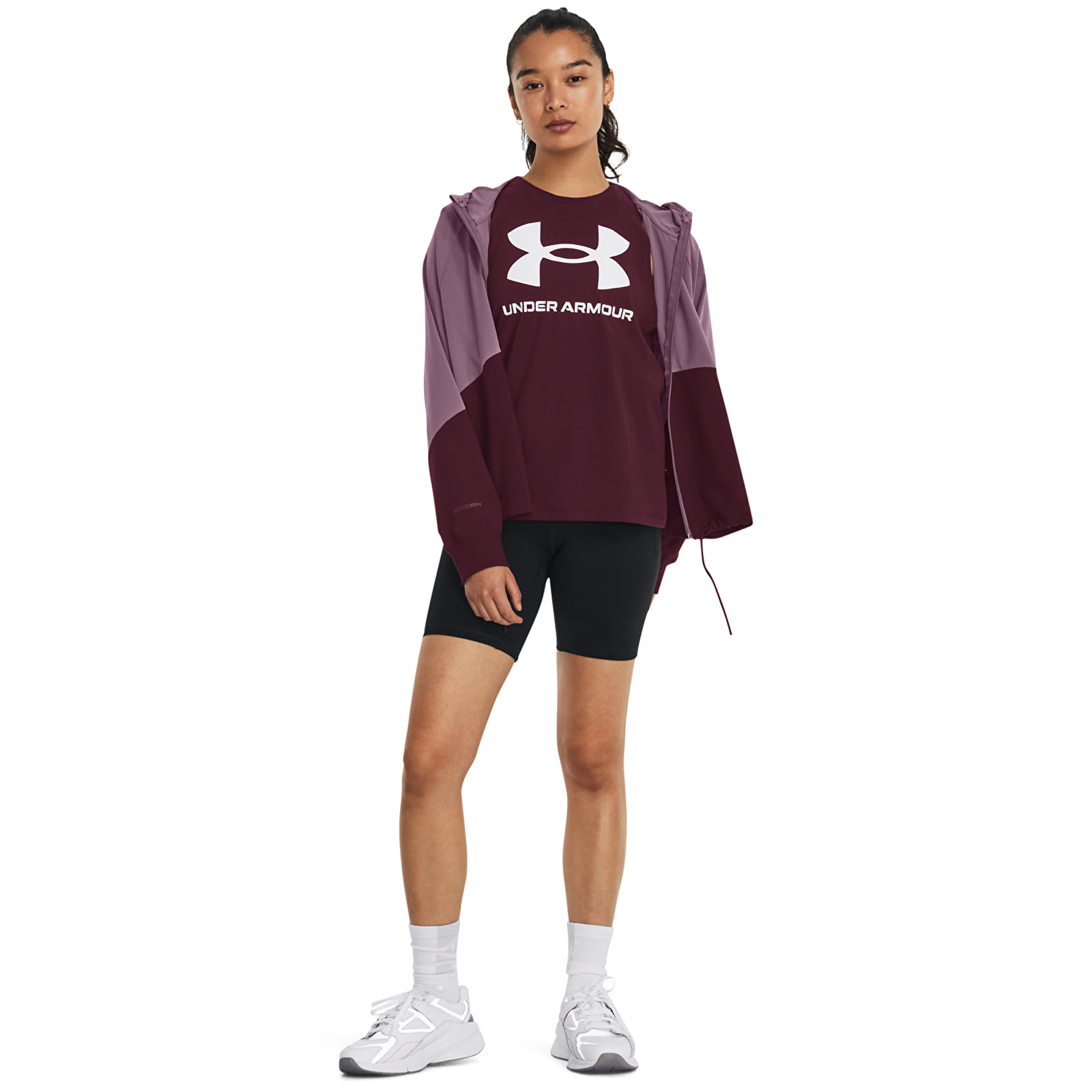 Jackets Under Armour Woven Fz Jacket Misty Purple