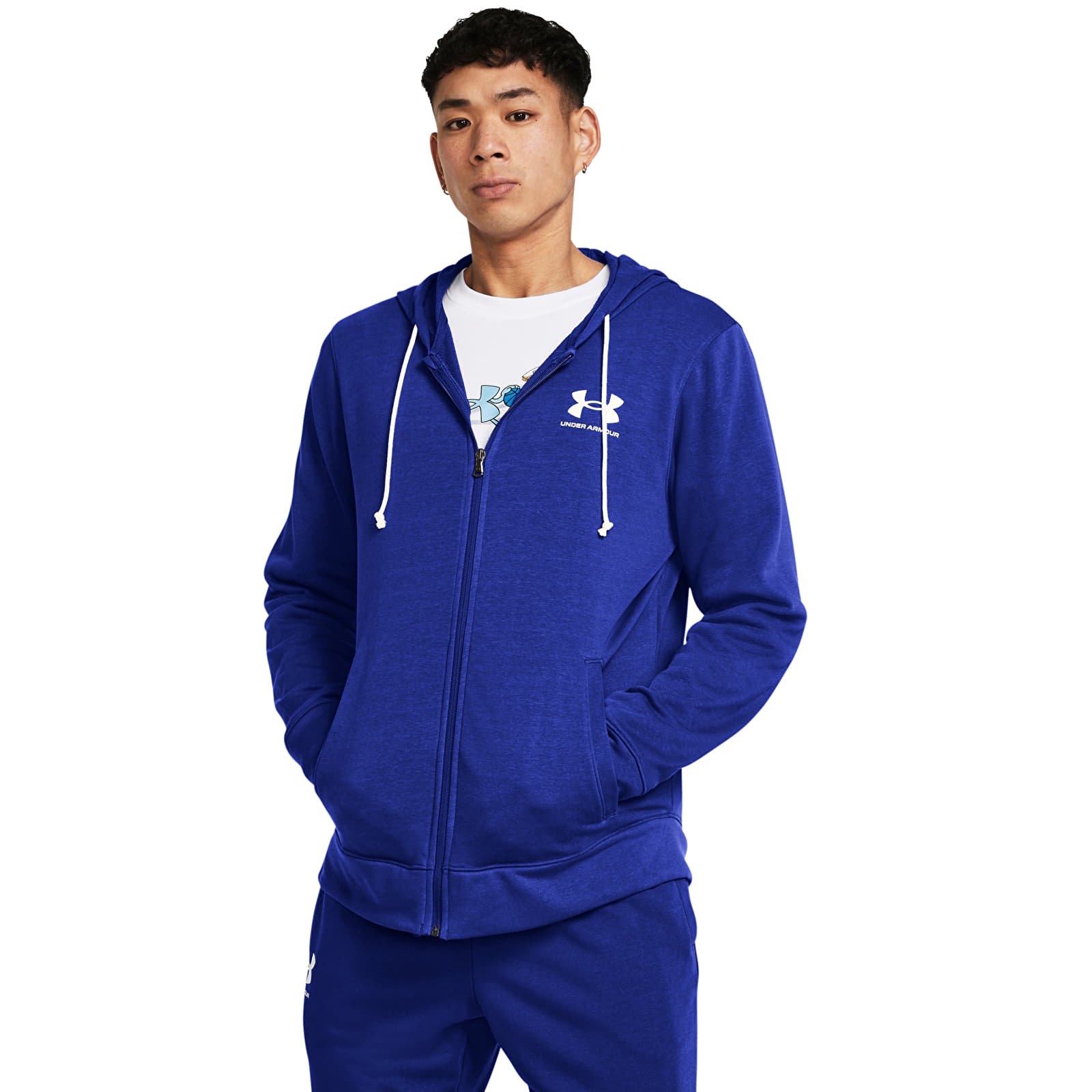 Hettegensere og sweatshirts Under Armour Rival Terry Lc Fz Royal