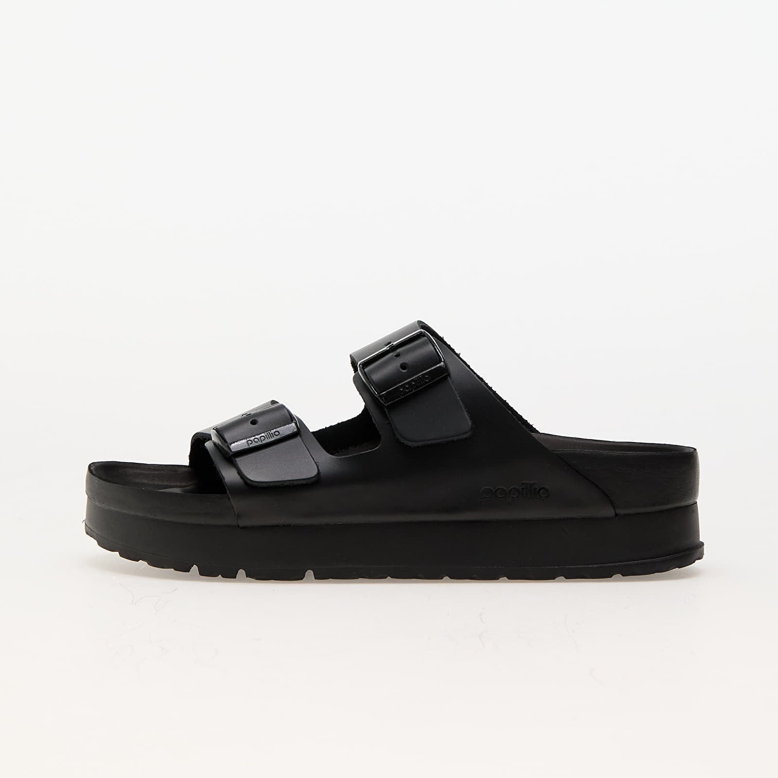 Sneakers Birkenstock Arizona PAP Flex Platform Natural Leather Black EUR 39