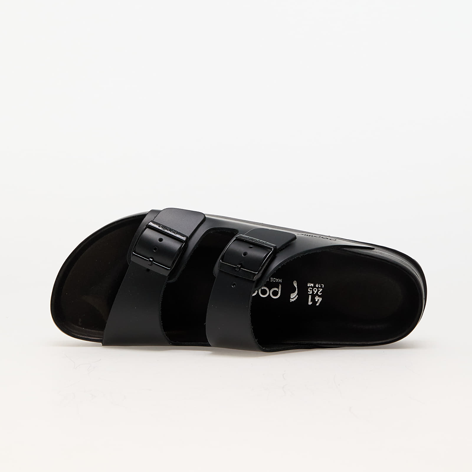 Dámské tenisky a boty Birkenstock Arizona PAP Flex Platform Natural Leather Black