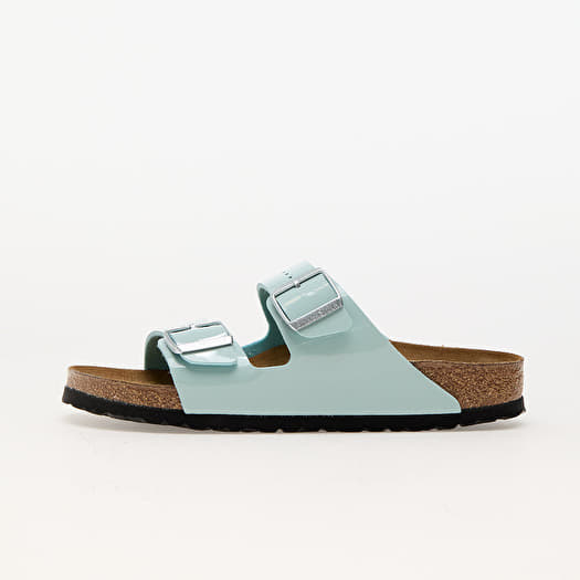 Scarpe e sneakers da donna Birkenstock Arizona Birko Flor Patent Patent Surf Green Queens