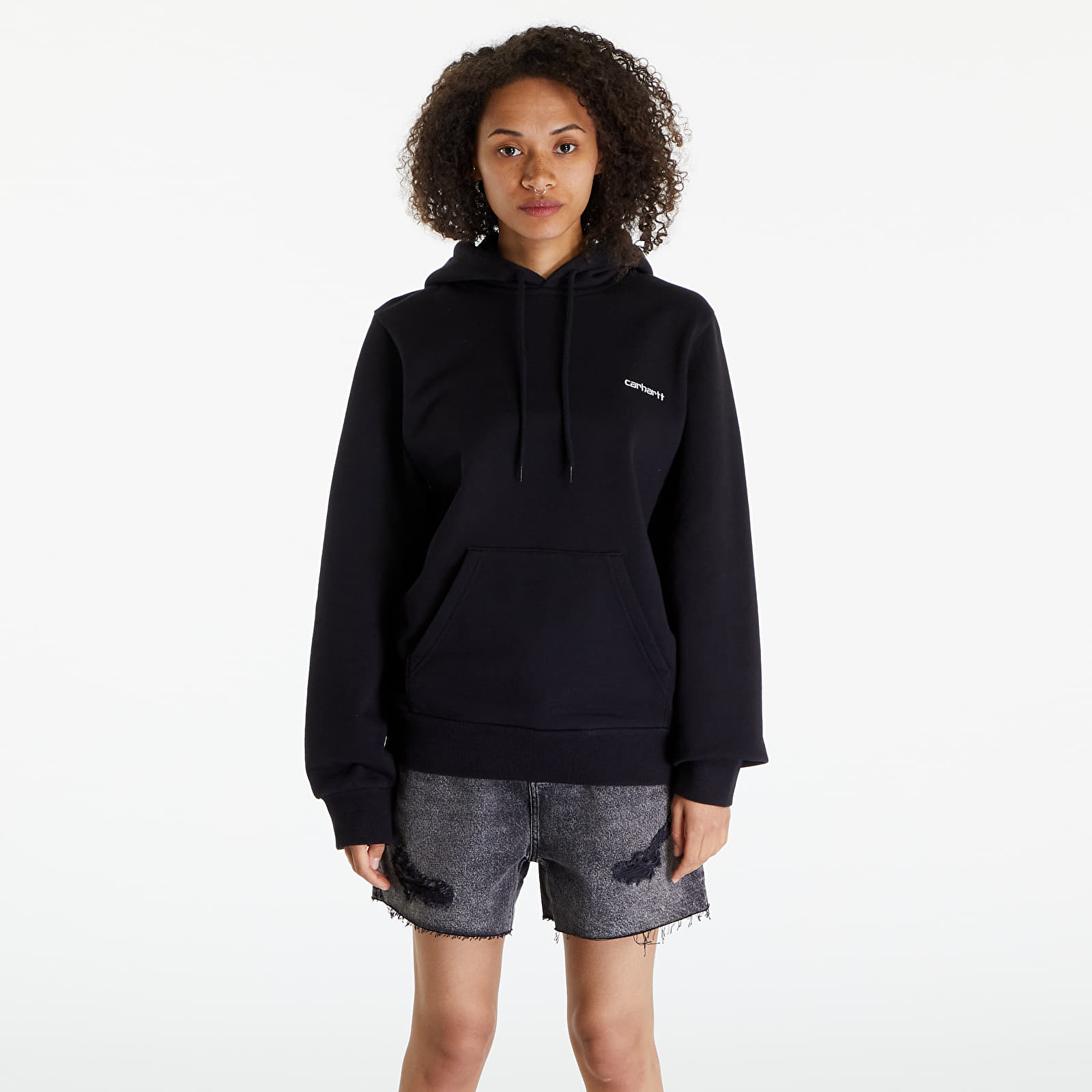 Hoodies and sweatshirts  Carhartt WIP Script Embroidery Hoodie UNISEX Black/ White