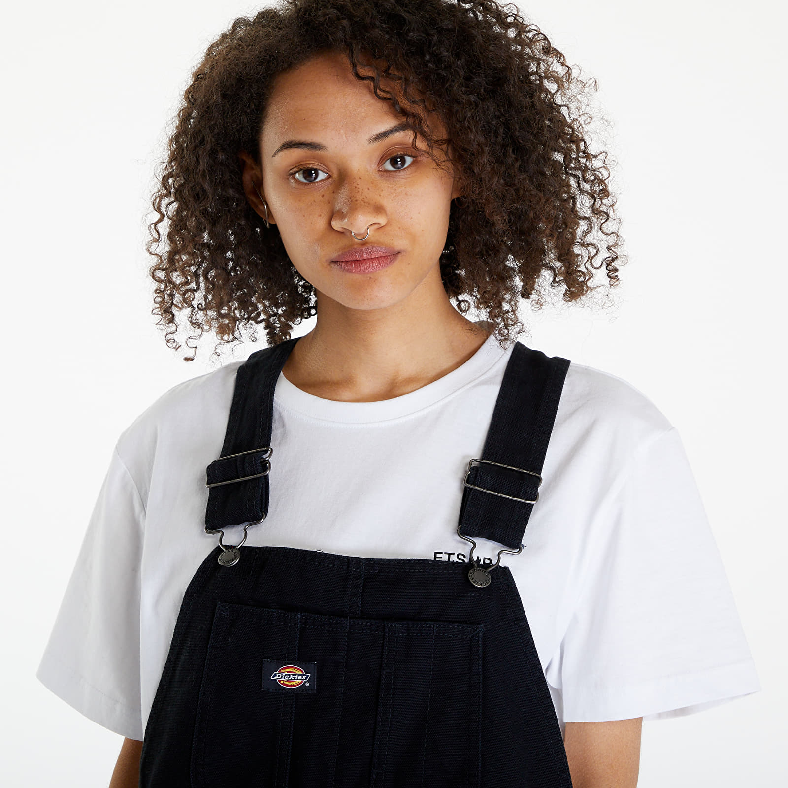 Szorty Dickies Duck Canvas Short Bib Stone Washed Black