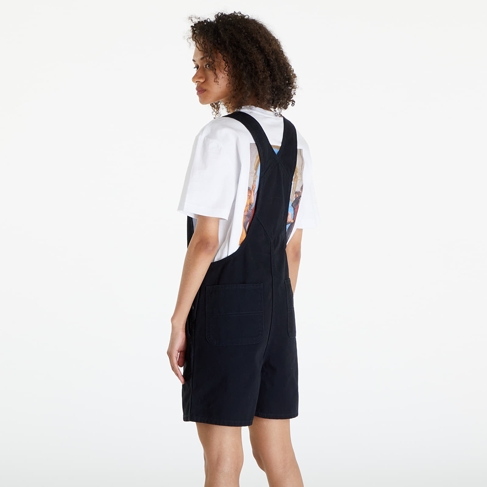 Szorty Dickies Duck Canvas Short Bib Stone Washed Black