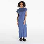 Urban Classics Ladies Long Extended Shoulder Dress Vintageblue