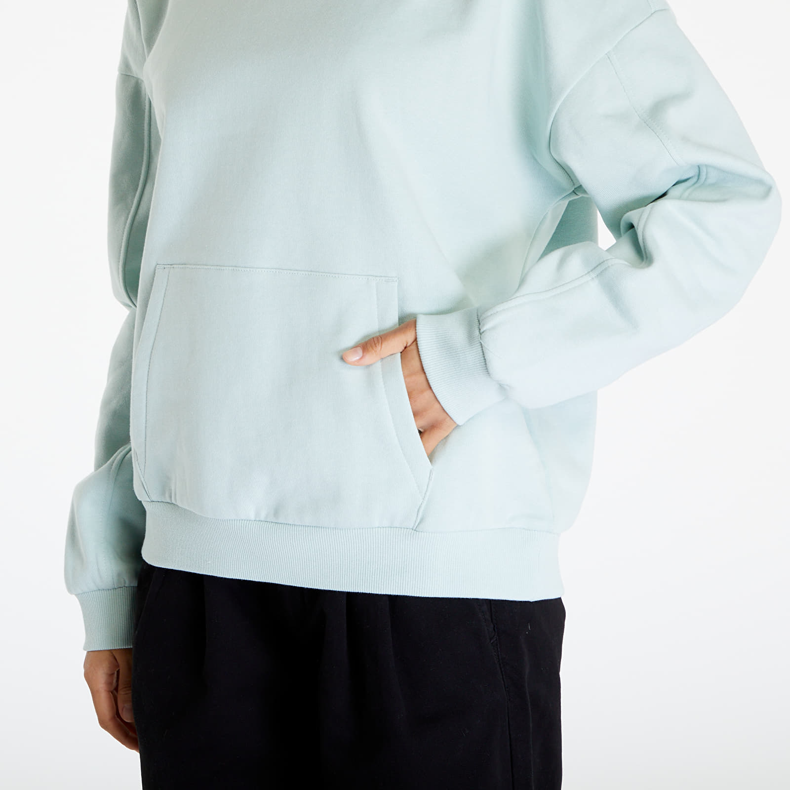 Hoodies en truien Urban Classics Ladies Organic Oversized Hoody Frostmint