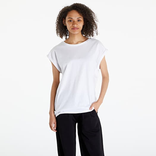 Μπλουζάκι Urban Classics Ladies Extended Shoulder Tee 2-Pack Black/ White