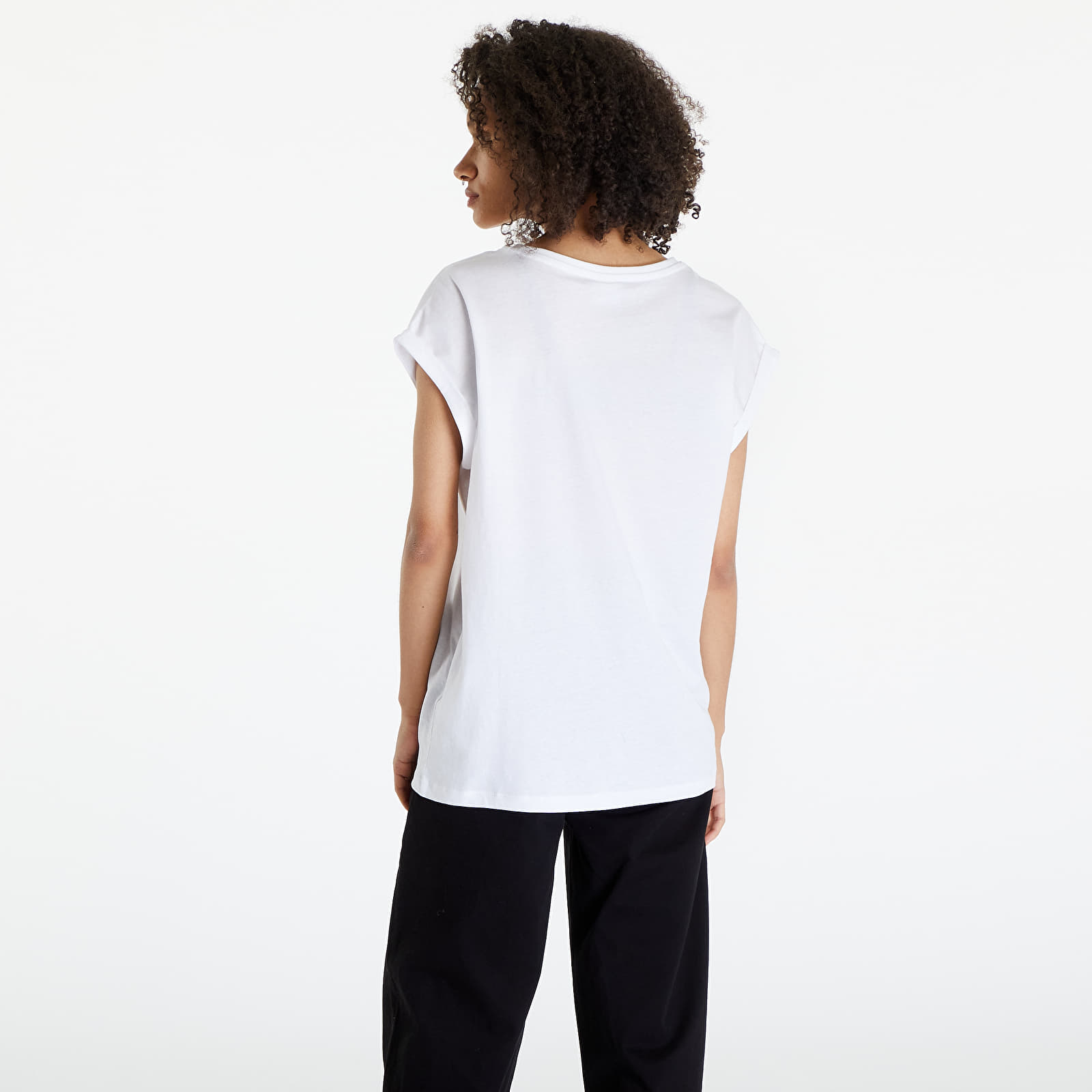 T-shirts Urban Classics Ladies Extended Shoulder Tee 2-Pack Black/ White