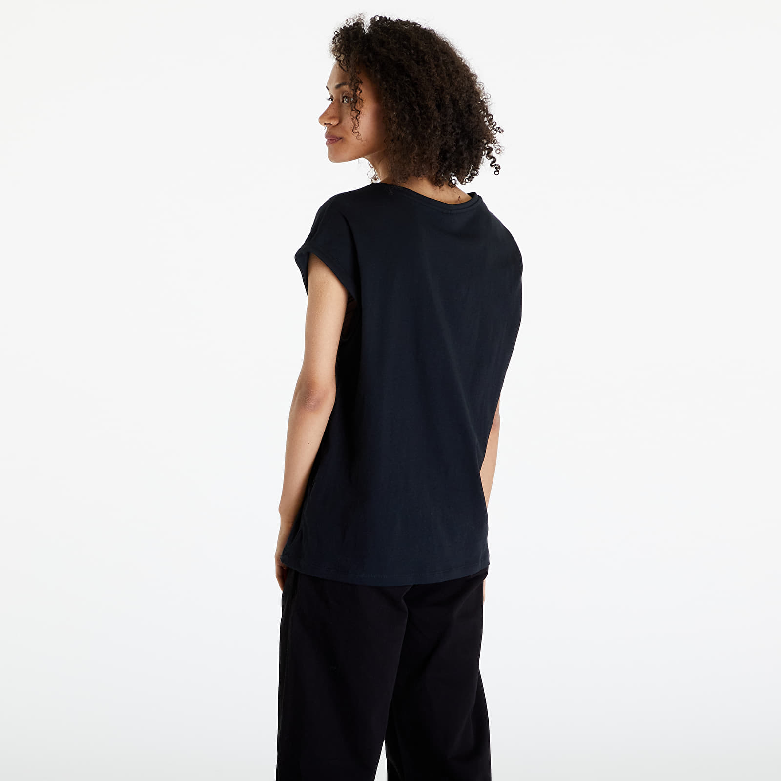 T-shirts Urban Classics Ladies Extended Shoulder Tee 2-Pack Black/ White