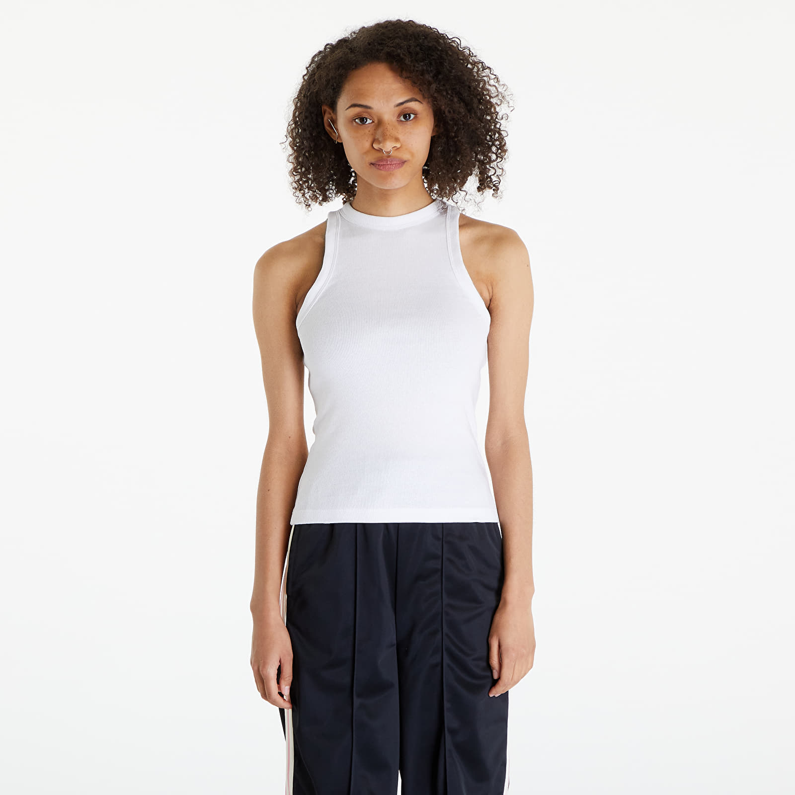Oberteile Urban Classics Ladies Racer Back Rib Top 2-Pack Black/ White
