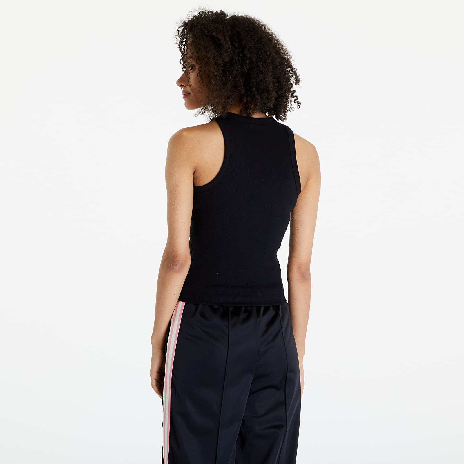 Oberteile Urban Classics Ladies Racer Back Rib Top 2-Pack Black/ White